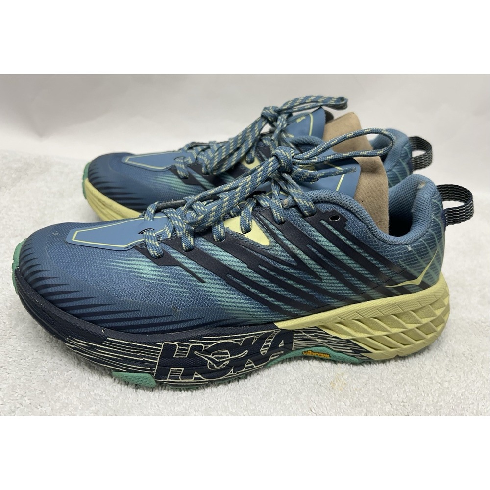 Hoka One One Womens Size 7 Teal Blue Speedgoat 4 Athletic Shoes